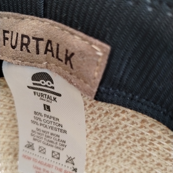 Straw hat with black ribbon - Picture 5 of 5